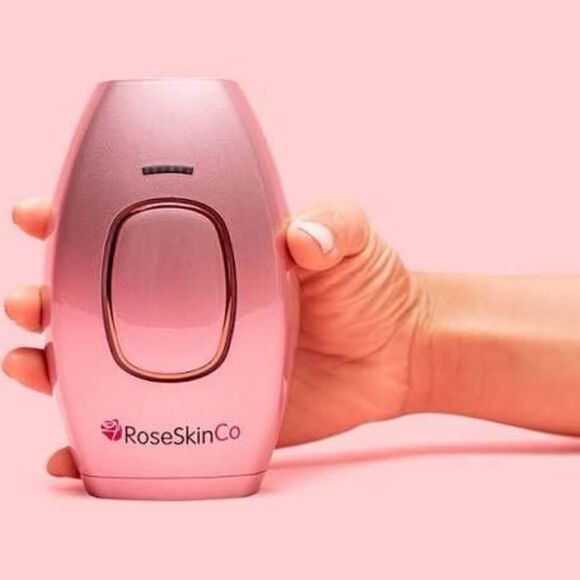 Hey Silky Skin Women's Advanced IPL Hair Removal Handset Rose Gold Pink New - Picture 10 of 15